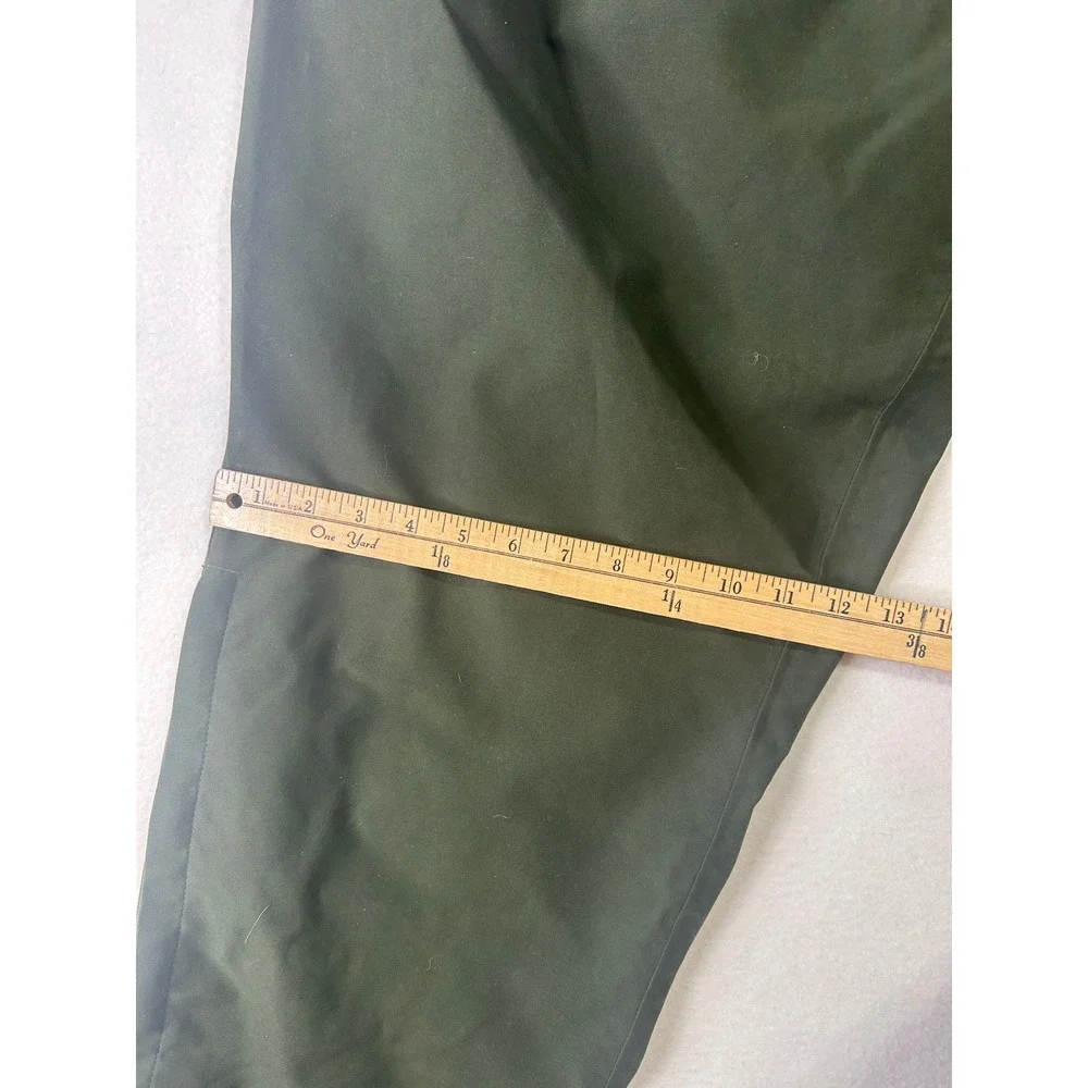 Olive Green Outdoor‎ Cargo Pants Elastic Waist Drawstring D-Ring Hiking Trousers